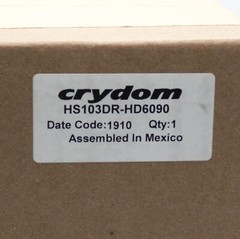 Crydom SSR SPST 55A 660VAC Panel Screw 4 Pin Relay with Heatsink HS103DR-HD6090