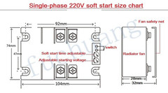 220V Single-phase Motor Soft Starter Module Controller 2KW-8KW Motor Online Soft