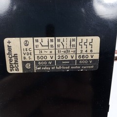 Sprecher + Schuh S&S CT 1-150 100-150 A Thermal Overload Relay. NOS.