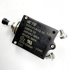 1Pc New Overload Protection Circuit Breaker for W23-X1A1G-10 240VAC 50VDC 10A