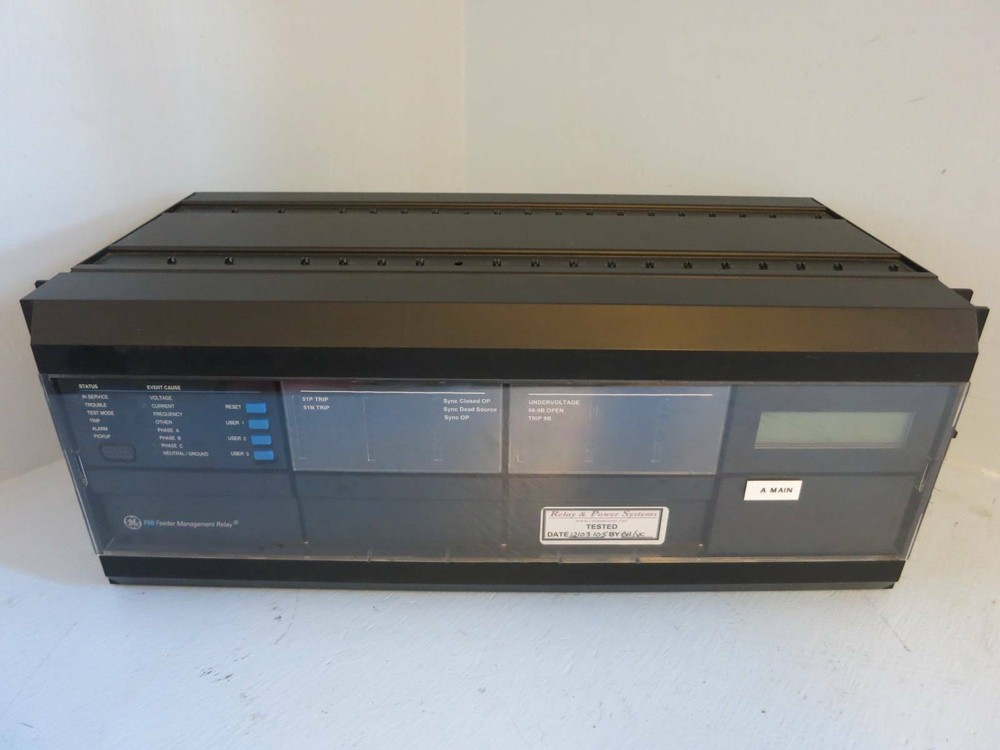 GE Multilin F60 Feeder Management Relay Front Display Panel &Rack NO PLC MODULES