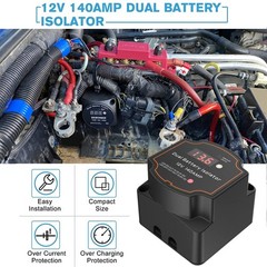 Split Charge Relay 12V 140 Amp Smart Dual Battery Isolator Manual/Auto Modes …