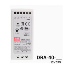 1PC NEW MEAN WELL Power supply DRA-40-12/24V 40W INPUT 100-240VAC #LL