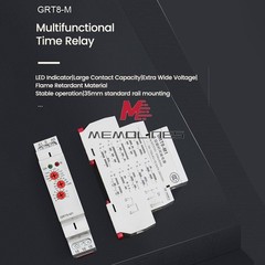 AC/DC12V-240V A220V 16A On Delay Off Delay Timer Relay Time Delay Relay Din Rail
