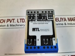 Mtl-Measurement Technology Mtl 2211 2-Channel IS-Input Switch Operated Relay//