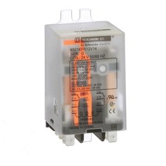 SCHNEIDER 8501KFR12V14 Flange Relay,24VAC,8 Pins,12A @ 240V AC 2DR87