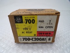 ALLEN BRADLEY 700-C200A1 SER.B RELAY 120V NSMP
