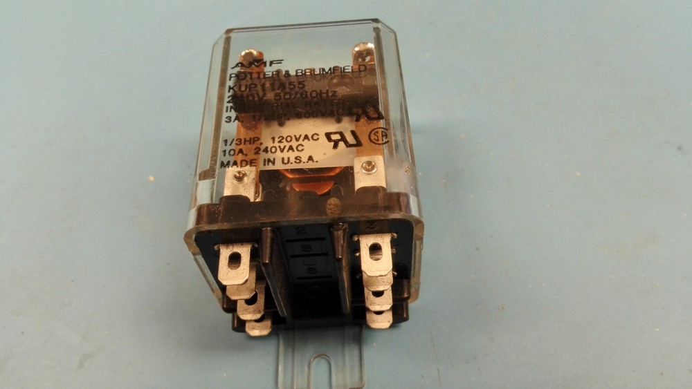 KUP11A55 240v RELAY INDUSTRIAL RATED POTTER & BRUMFIELD NEW OLD STOCK