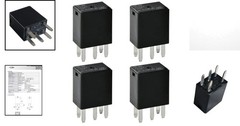 High-Temperature 12VDC SPST Automotive Relay Pack – 4 Count for Enhanced Safety