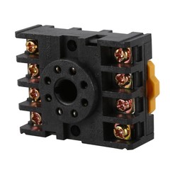 MK2P-I Clear DPDT AC220V Coil Relay Socket Base P6A18889