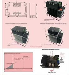 220V Single-phase Motor Soft Starter Module Controller 2KW-8KW Motor Online Soft