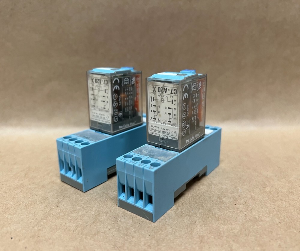 Releco C7-A20X Series QR-C Relay with Base – Lot of 2