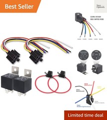 5-Pin 30/40A 12V SPDT Relay Interlocking Relay Sockets | Automotive Car in-li…