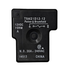 Relay T9AS1D12-12 (Set of 2), 12VDC 30A SPST-NO PCB Power Relay – Versatile for
