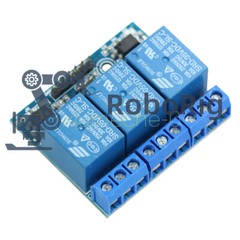 DC 3.3V 5V 3-Channel Relay Module With Optocoupler Isolation Compatible Signal