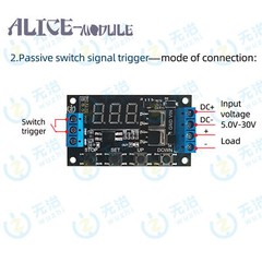 ZK-TD4 MOS Switch Trigger Cycle Timing Delay Module Solenoid Valve Control B2AM