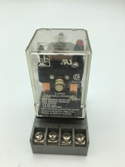 Dayton 5YP82 120VAC 50/60Hz 8-Pin Plug-In Relay with IDEC SR2P-06 Base Socket