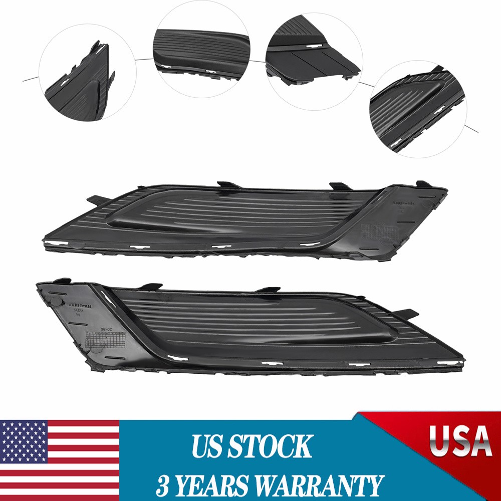 For 2017 2018 Ford Fusion Front Driver Passenger Side Fog Light Covers Pairs US