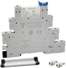 Electromagnetic Relay 60V DC AC SPDT Converting 110V Through Socket 6A LED