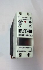 EATON D99210ACZ2 Solid State Relay 10A NO/SPST Contact, 24-280 VAC Out, 3-32 VDC