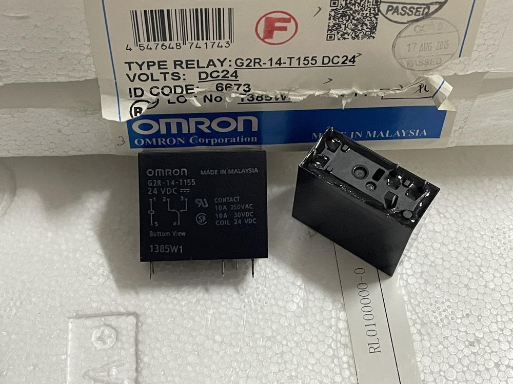 New G2R-14-T155 24VDC Power Relay 10A 24VDC 5 Pins x 1pc