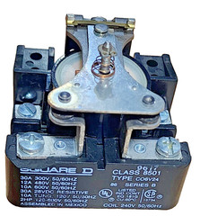 SQUARE D 8501CO6V24 Power Relay Type C 10VA Rating General Purpose 30 Amp 240Vac