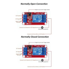 10Pcs 5V Relay Module 1-Channel, Normally Closed, 10A, Screw Mount