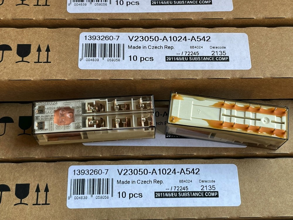 SR6B4024 V23050-A1024-A542 Safety Relay 8A 250VAC 24VDC 14 Pins x 1pc