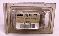 DAYTON 1EJC2 RELAY 12VAC DPDT 16AMP Button LED : New Old Stock, Tested