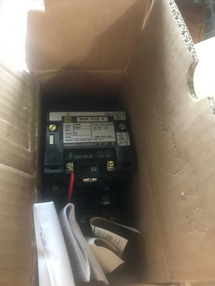 Square D 8502SB05V02 AC Control Relay Contactor 120V 18Amp New