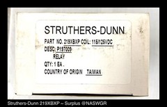 Struthers-Dunn 219XBXP General Purpose Relay – 115/125VDC – Unused/Warranty