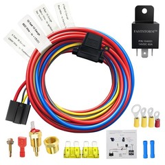 FASTSTORM Electric Fan Relay Kit 60 AMP Waterproof with…