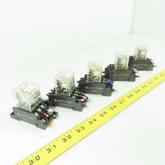 Allen Bradley 700-HF33Z24 Relay 24VDC W/ 700-HN138 Base Lot Of 5