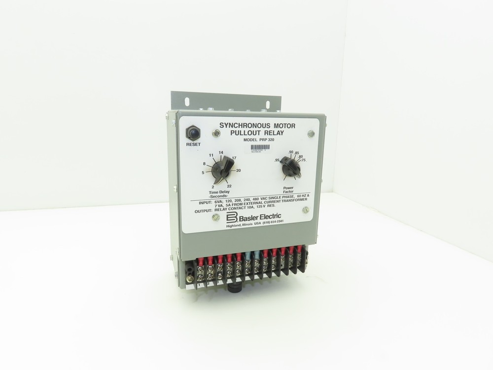 Basler PRP320 Electric Synchronous Motor Pull-out Relay 120/208/240/480V 6VA