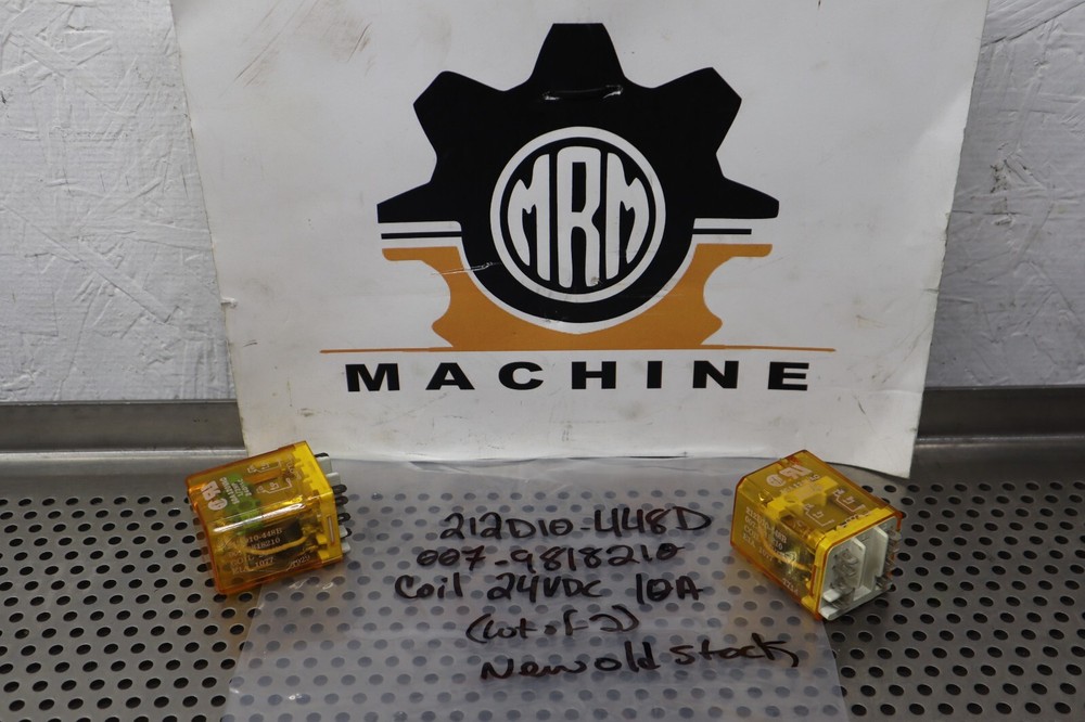 Cornell Dubilier 212D10-448B Relays 24VDC Coil New Old Stock (Lot of 2)