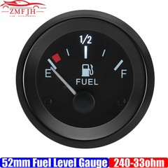RU 52MM Pointer Car Fuel Gauge,240~33Ohm Gasoline Meter Automotive Modification