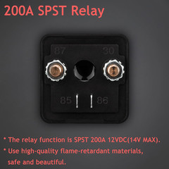 2 Pack 12V 200 Amp Continuous Duty Relay Switch Car Starter Heavy Duty