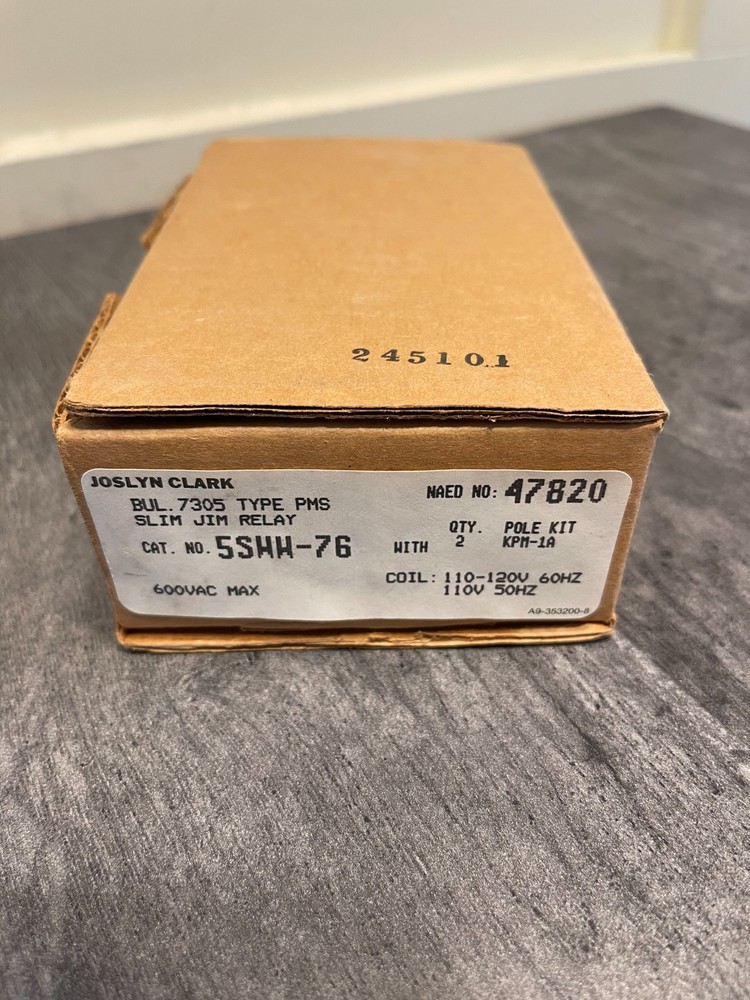 Joslyn Clark 5SWW-76 BUL. 7305 TYPE PMS Slim Jim Relay *NEW*