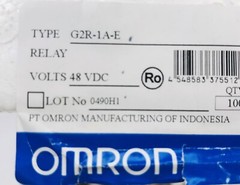 LOT 10 OMRON MINI RELAYS G2R-1A-E 48VDC – TV3 – 120VAC