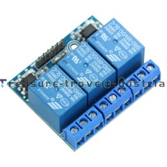 DC 3.3V 5V 3-Channel Relay Module With Optocoupler Isolation Compatible Signal