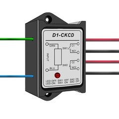 OONO DPST 1NO 1NC 8Amp Power Relay Module, AC/DC 12V Control Voltage