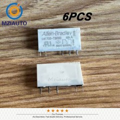 6PCS For Allen-Bradley CAT 700-TBR60 CAT700-TBR60 60VDC 6A 250VAC 5-Pins Relay