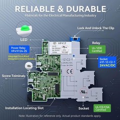 Reliable 24V Subminiature Power Relay with 10pc Set Included