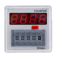 DH48J‑A Digital Counter Delay Time Relay LED Display 1‑999900 11‑Pin (24V AC CX4