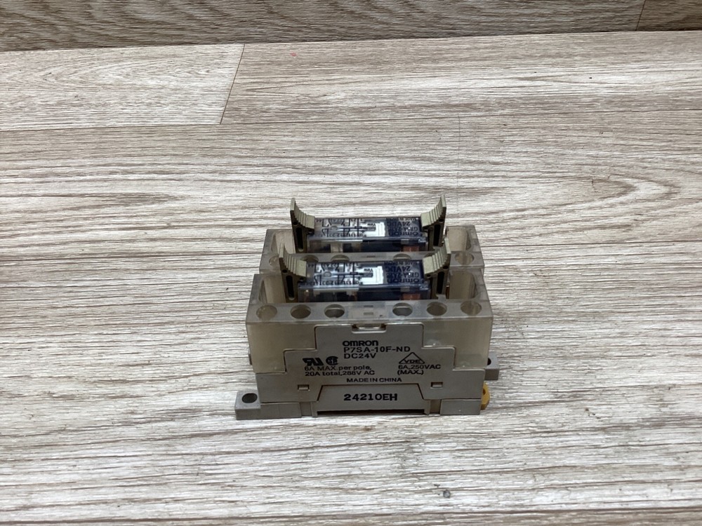 Lot Of 2 OMRON G7SA-2A2B RELAY 24VDC With P7SA-10F-ND Socket #03PT30