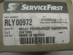 Service First Relay RL00972 Coil 24v 60 amp NEW