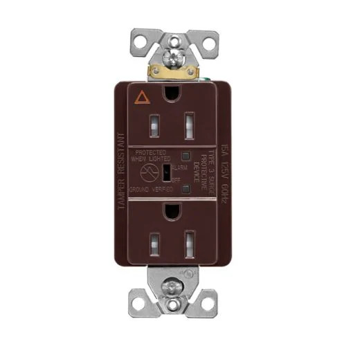 Eaton Wiring Devices TRIG5262BS – SURGE RECP TR IG 15A 125V LED & ALARM B – 1EA
