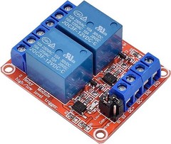 [2-Pack] 12V Relay Module 2-Channel Relay Switch with Optocoupler 2CH-12V-2