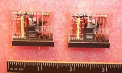 QTY (2) G2R-1-T130-DC12 OMRON 12Vdc SPDT POWER PCB RELAYS QUICK CONNECT