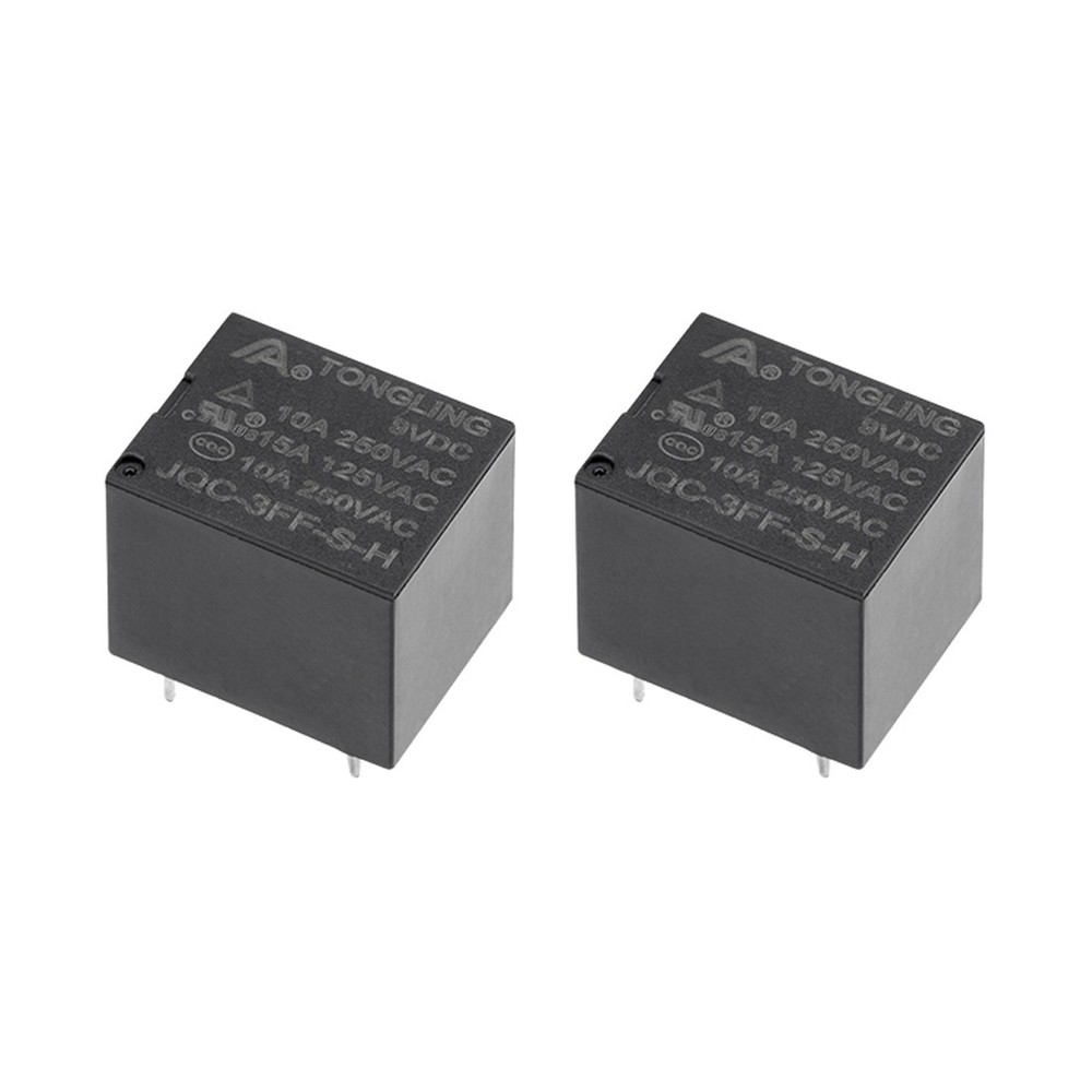 5 Pcs JQC-3FF-S-H DC 9V Coil SPST 4 Pin PCB Electromagnetic Power Relay